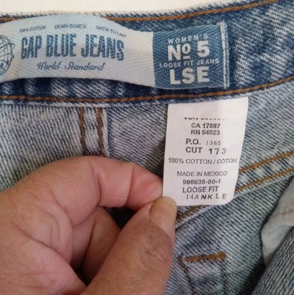 Vintage Gap loose fit jeans women's size 14 - Picture 3 of 8